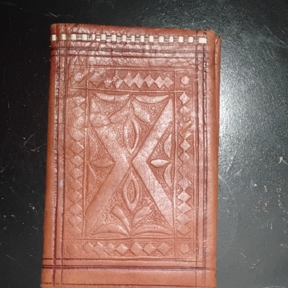 Embossed Leather Wallet
